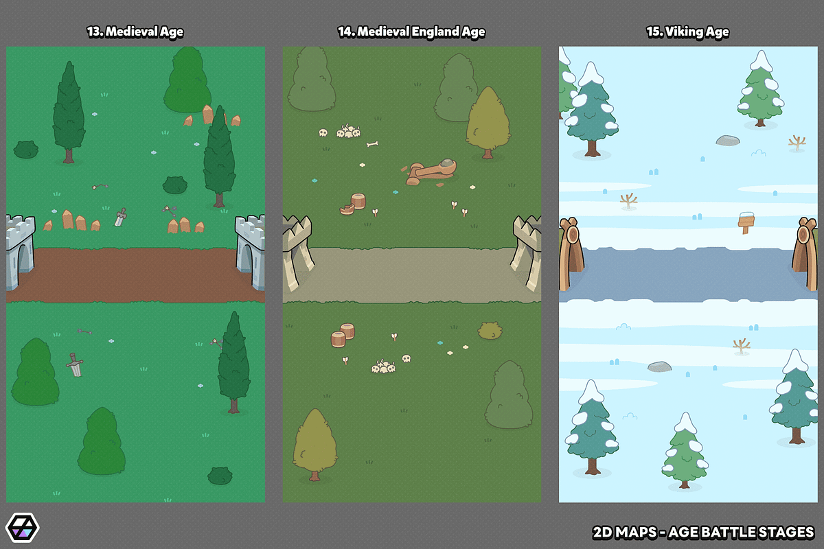 2D Maps - Age Battle Stages, a Background Graphic by LAYERLAB (Photo 10 of 17)