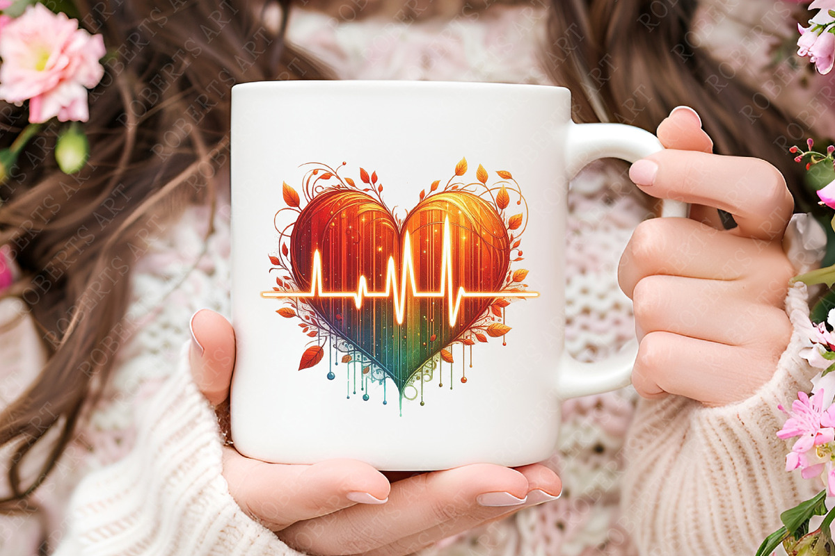 Nurse Fall Harvest Coffee Mug Clipar, an Illustration by RobertsArt (Photo 3 of 7)