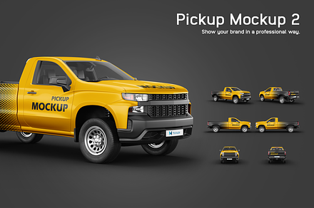 Pickup Mockup 2, an Advertising Mockup by Mockupix