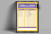 Learning Goals Educational Planner, a Stationery Template by ContestDesign (Thumbnail 1 of 2)