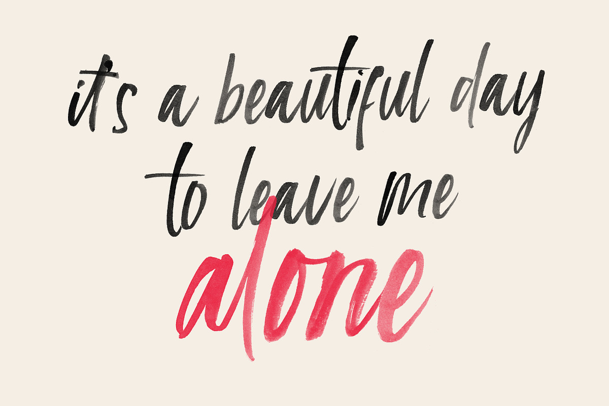 Calisatt - Brush SVG Texture Font preview 5