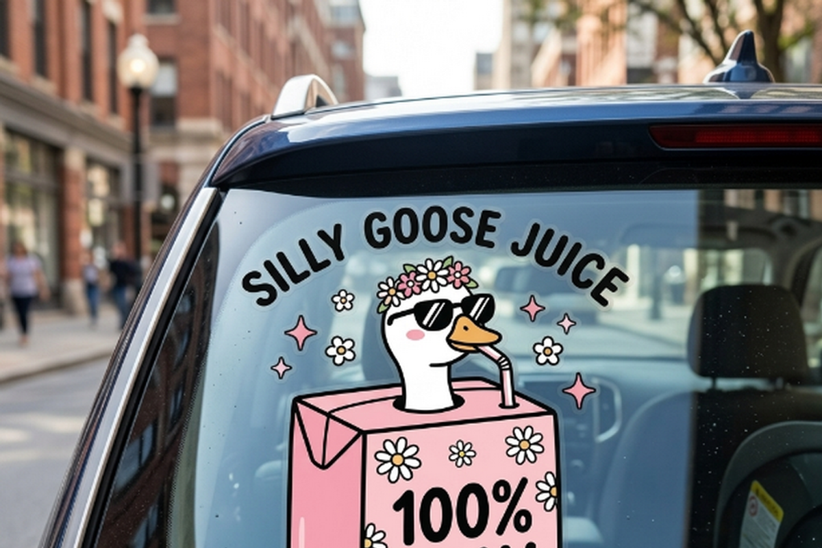 Silly Goose Juice Box PNG Asset, a Shirt Mockup by Vector Stall (Photo 14 of 15)