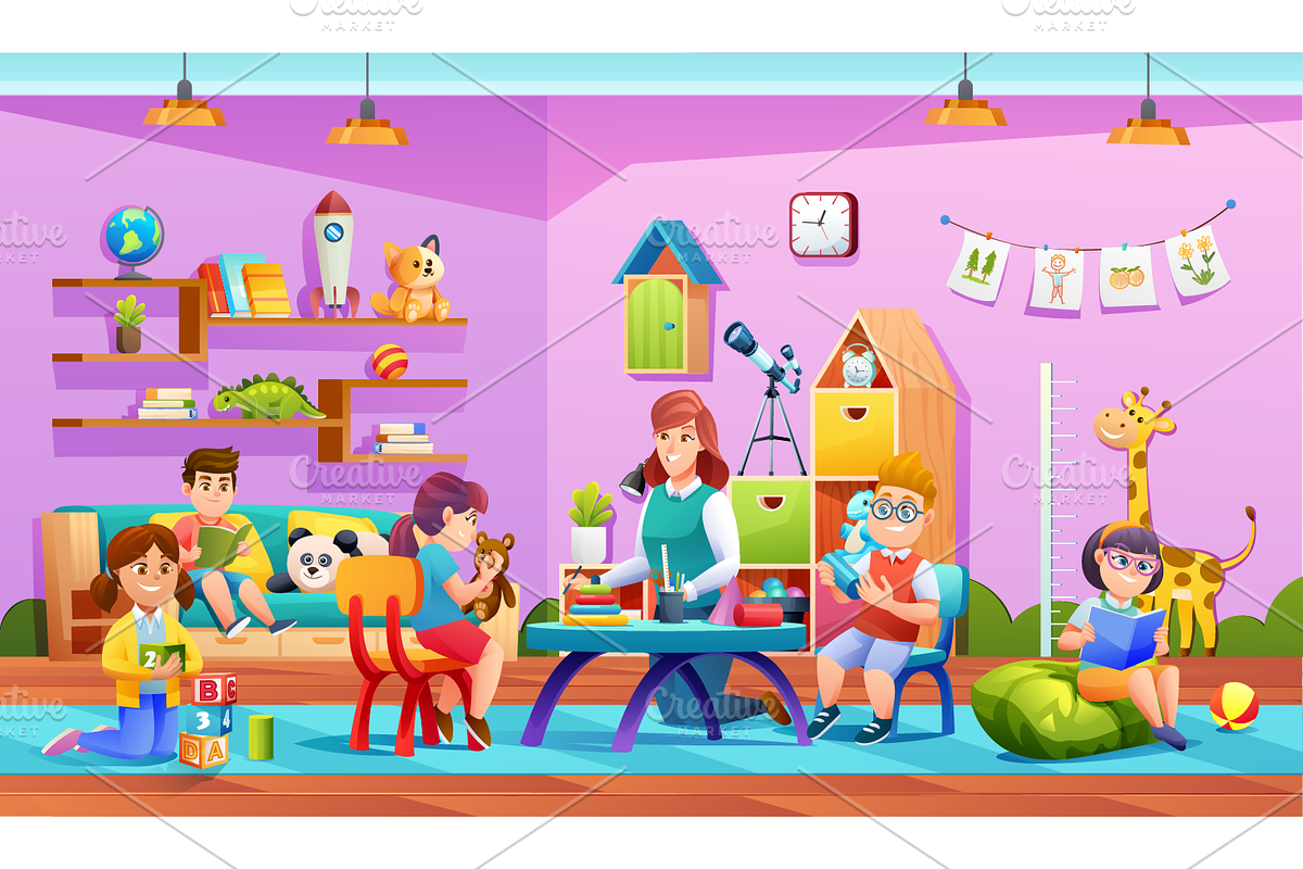 Kids Kindergarten Collection, an Education Illustration by YG Studio (Photo 6 of 11)