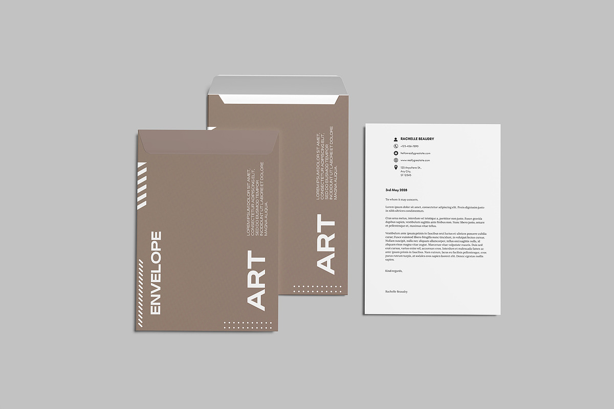 Realistic Envelope Mockup, an Advertising Mockup by rizalamora (Photo 8 of 11)
