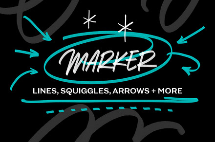 Marker - Lines, Squiggles, Arrows