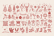 Hand Drawn Whimsical Christmas Icon, an Outline Icon by Baleee (Thumbnail 2 of 7)