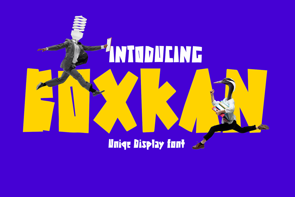 Boxkan Uniqe Display Font, a Handwritten Font by Tera Asset Garage (Photo 1 of 8)