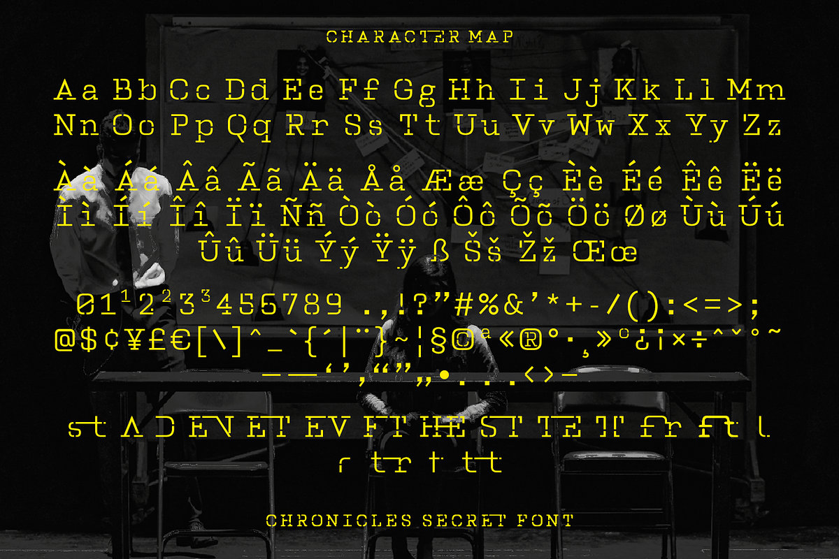 CF Chronicles Secret - Typewriter, a Slab Serif Font by Indotype Foundry (Photo 3 of 10)