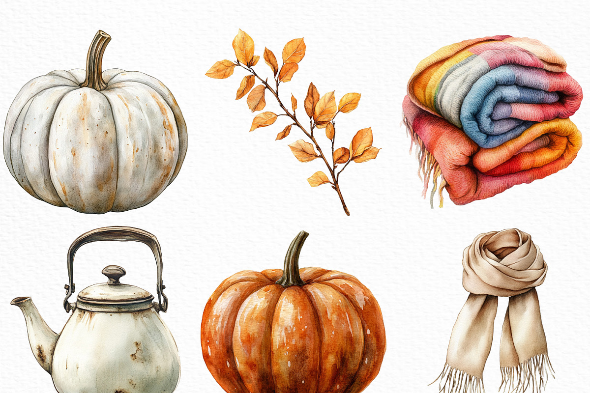 Scandi Autumn Clipart, an Illustration by Craft Nest (Photo 2 of 6)