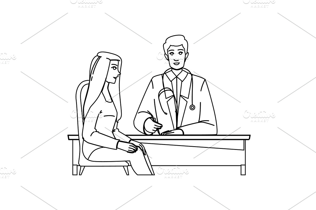 healthcare medical consultation, a Healthcare Illustration by pikepicture