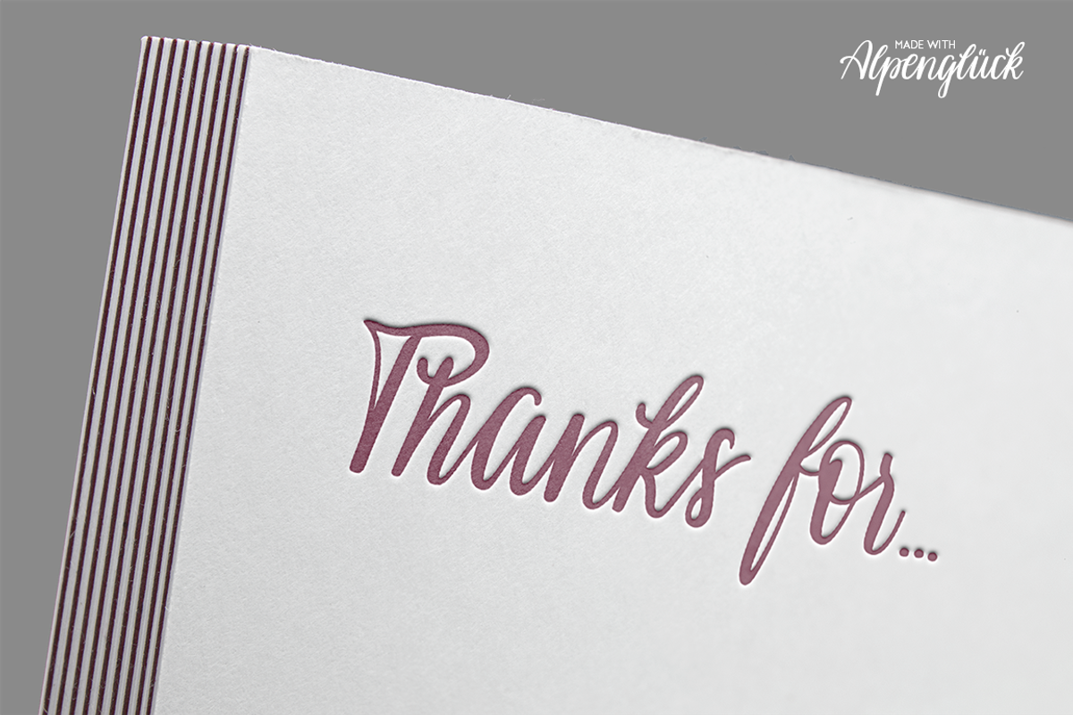 Alpenglueck - a handwritten font, a Script Font by Laura Heidi (Photo 9 of 15)