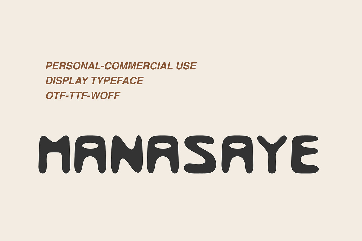 Manasaye, a Sans Serif Font by 3ab2ou (Photo 1 of 3)