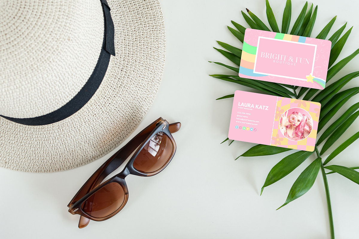 Bright Business Card Template, a Business Card Template by SunshineStudioBoutique (Photo 6 of 10)