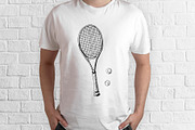 Tennis. Sketch and patterns, a Sport Illustration by Canatic (Thumbnail 4 of 7)