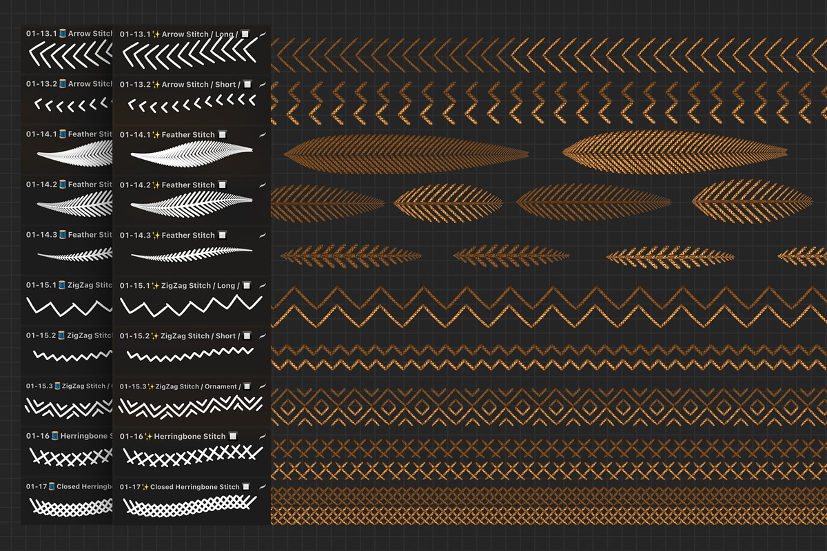 Dream & Stitch Art Kit V1, a Brush Add-On by bokettori (Photo 8 of 11)
