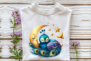 Cute Adorable Peacock Clipart, an Illustration by Rose Art (Thumbnail 5 of 7)