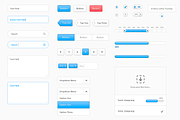 Clean Modern UI Kit (PSD), an UI Kit Template by Jamie Peak (Thumbnail 2 of 3)