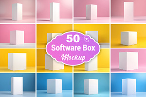 Software Box Mockup Picture Bundle, a Product Mockup by Forhadx5