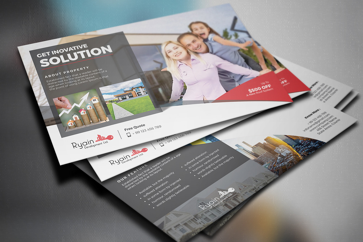 Postcard Template, a Card Template by Creatune (Photo 3 of 4)