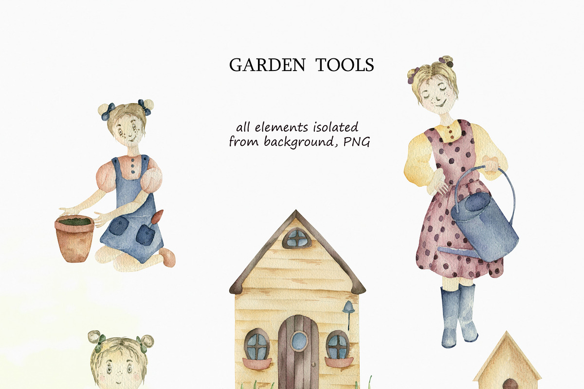 A big farm and garden collections., an Animal Illustration by Watercolor arts (Photo 5 of 10)