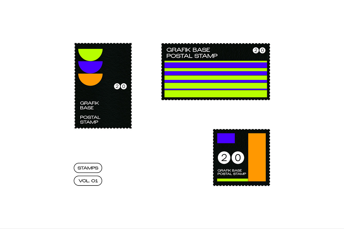 Postage Stamps - Vectors, a Print Template by grafikbase (Photo 3 of 3)