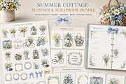 Summer Cottage Clipart frames, a Decorative Illustration by HeavensStar (Thumbnail 3 of 8)