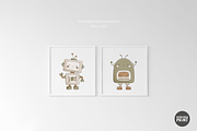 Robots cliparts, an Object Graphic by vatrushkaprint_store (Thumbnail 3 of 4)