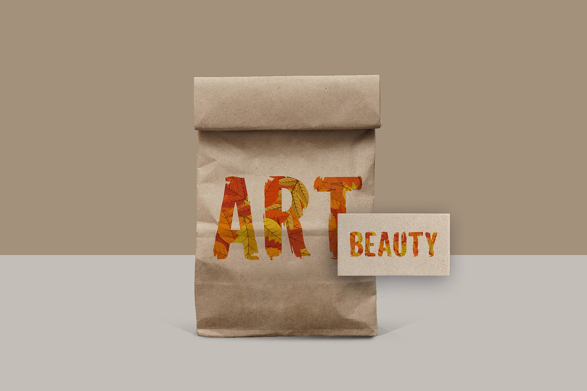Autumn Leaves Alphabet [Vector], an Object Graphic by Chuhastock (Photo 6 of 9)