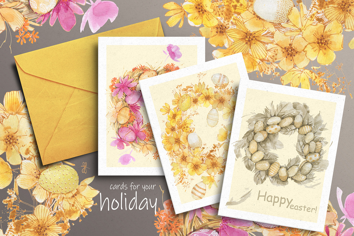 Easter wreaths, an Illustration by Novikova Lida (Photo 1 of 3)