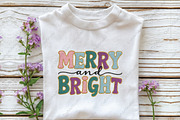 Glitter Christmas PNG Merry and Brig, an Illustration by CraftArtStudio (Thumbnail 2 of 4)