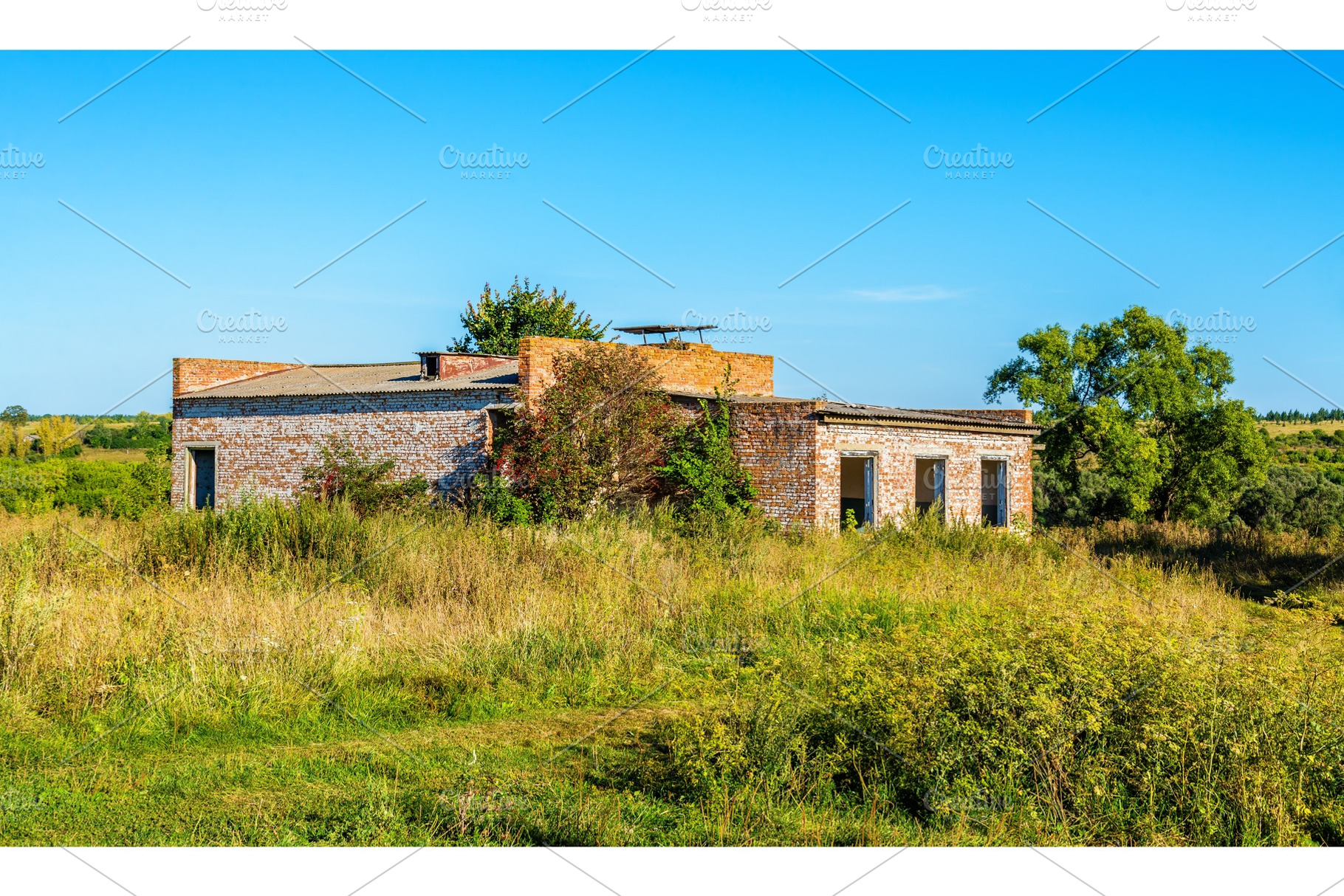 Abandoned rural house of culture in kursk region russia featuring house, a Nature Photo by Leonid Andronov