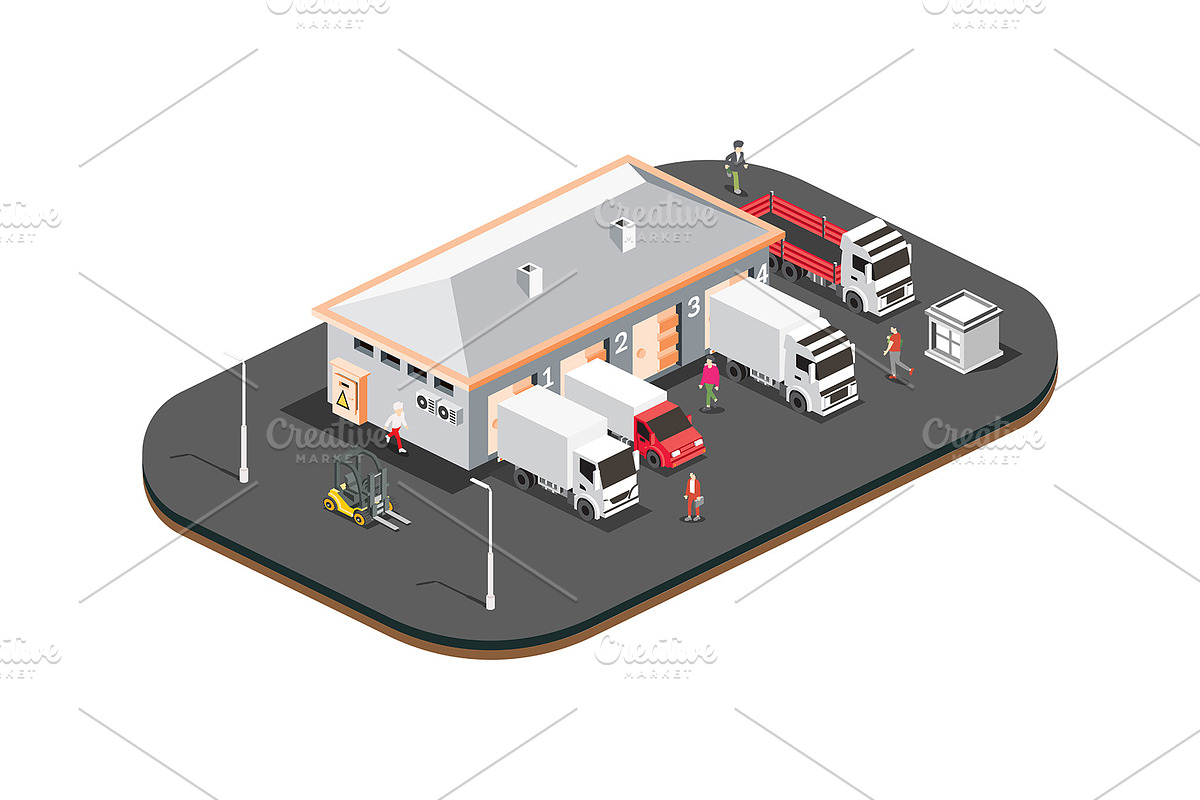 Isometric Distribution Logistic, an Illustration by Booblgum