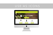 [80% OFF] Nature & Health Icon Set, an Outline Icon by Nick & Sarah (Thumbnail 6 of 7)