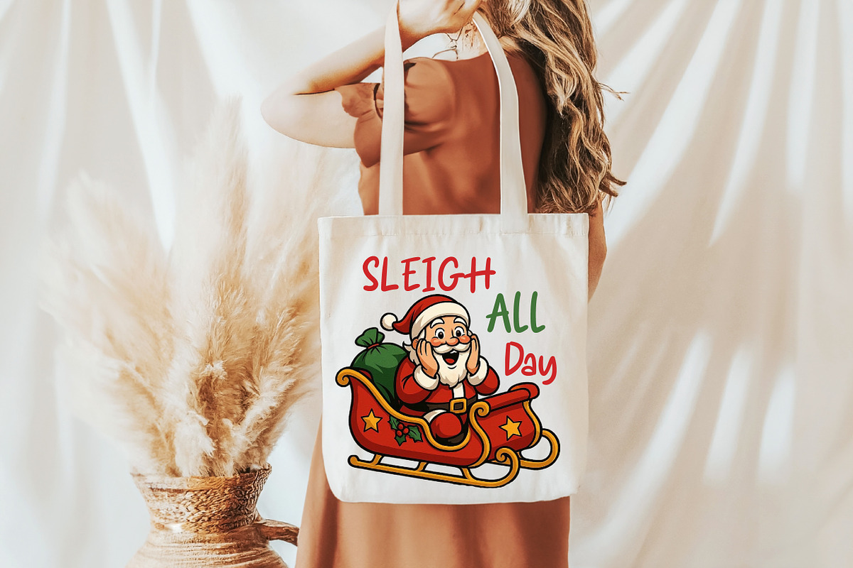 Funny Santa Claus Sleigh All Day PNG, an Illustration by Daily.Designs (Photo 3 of 5)