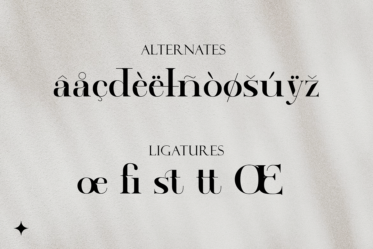Modern Elegant Font, a Symbol Font by Graphue (Photo 4 of 12)