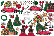 Christmas Elegant clip arts, an Illustration by Anel_S (Thumbnail 1 of 4)