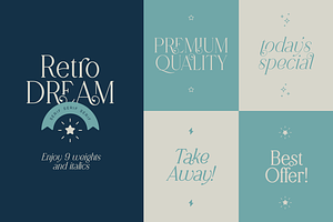 SALE! Retro Dream Family - 29 Fonts