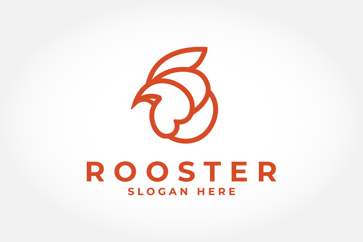 Rooster Logo template vector design, a Branding & Logo Template by PrastHF (Photo 1 of 2)