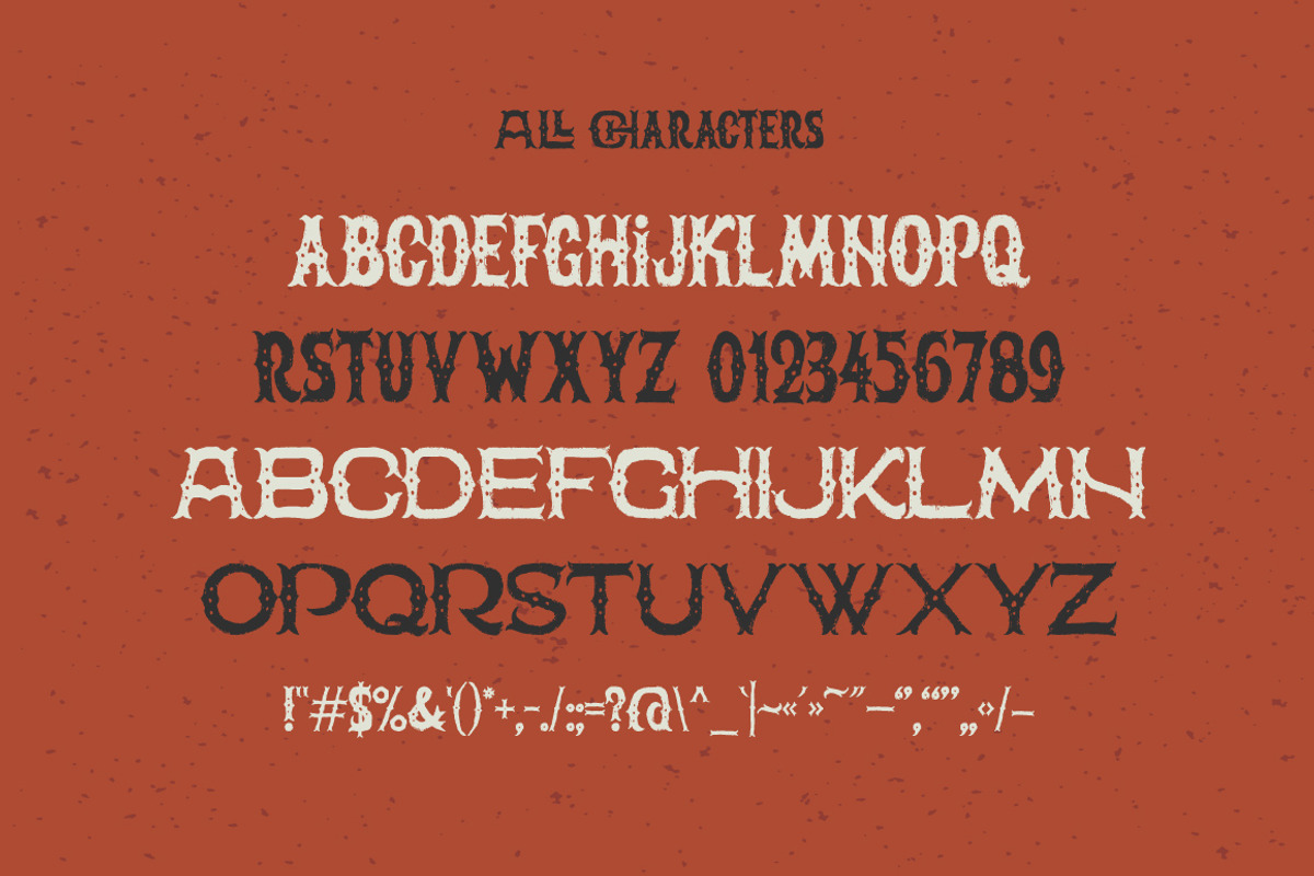 The Freaky Circus font preview 2
