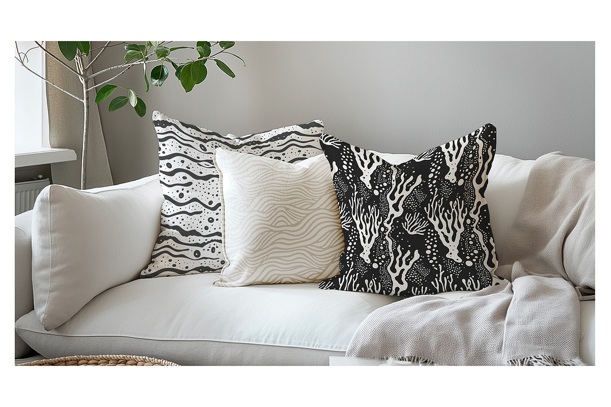 Underwater Seamless Patterns Bundle, a Pattern Graphic by Curly_Pat (Photo 14 of 15)