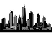 City Skyline Silhouette Bundle, an Illustration by jahid234 (Thumbnail 18 of 41)