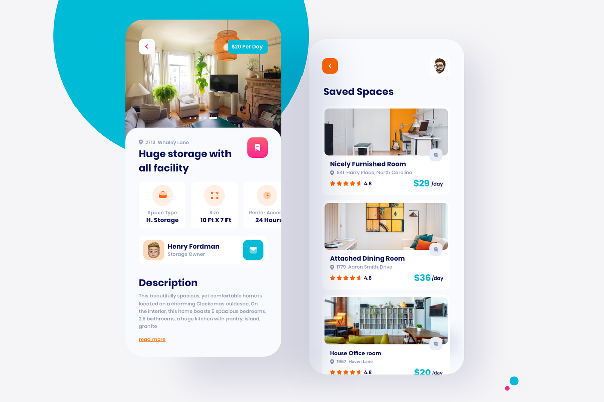 Popspace A space renting app, an App Template by Nik Design (Photo 5 of 10)