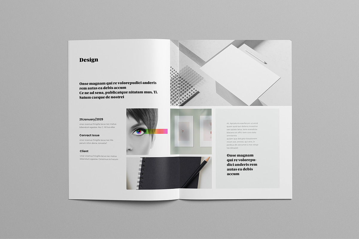 Portfolio Template | Canva & Word, a Brochure Template by HiveArts (Photo 4 of 9)