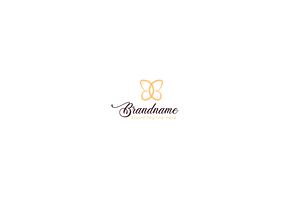 Butterfly with B, Letter B Logo