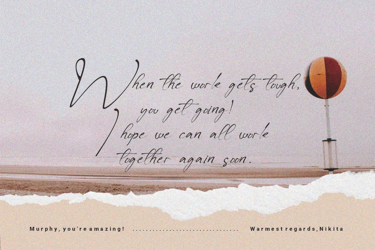Sayley Signature Font, a Script Font by JNJ Studio (Photo 5 of 11)