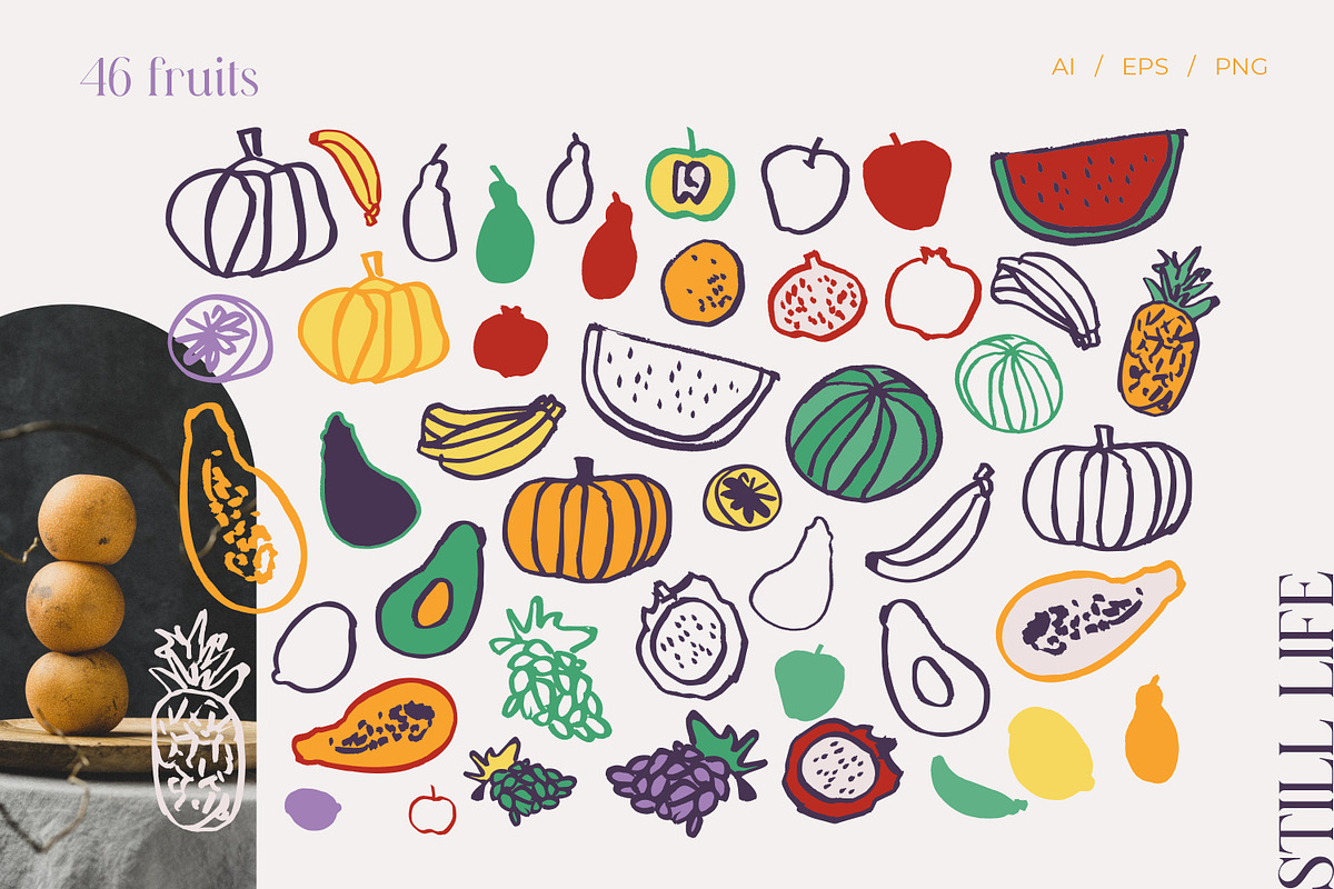 Still life creator patterns & poster, an Object Graphic by yttadesign (Photo 4 of 15)