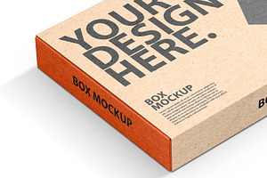 Sliding Gift Box PSD Mockup