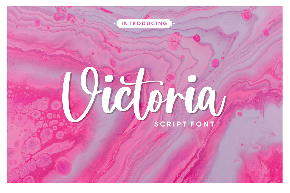 Victoria - Script Font, a Script Font by Balpirick Studio (Photo 1 of 6)