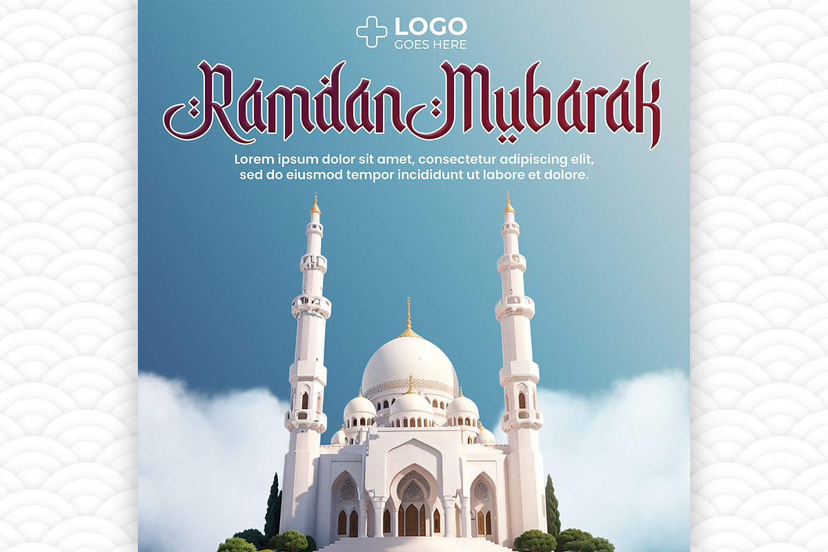 Ramadan Mubarak posts, a Social Media Template by AyyazMomin (Photo 3 of 7)