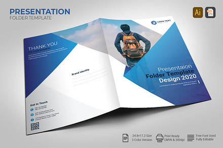 Presentation Folder Template Design, a Poster Template by zahidhossainalif
